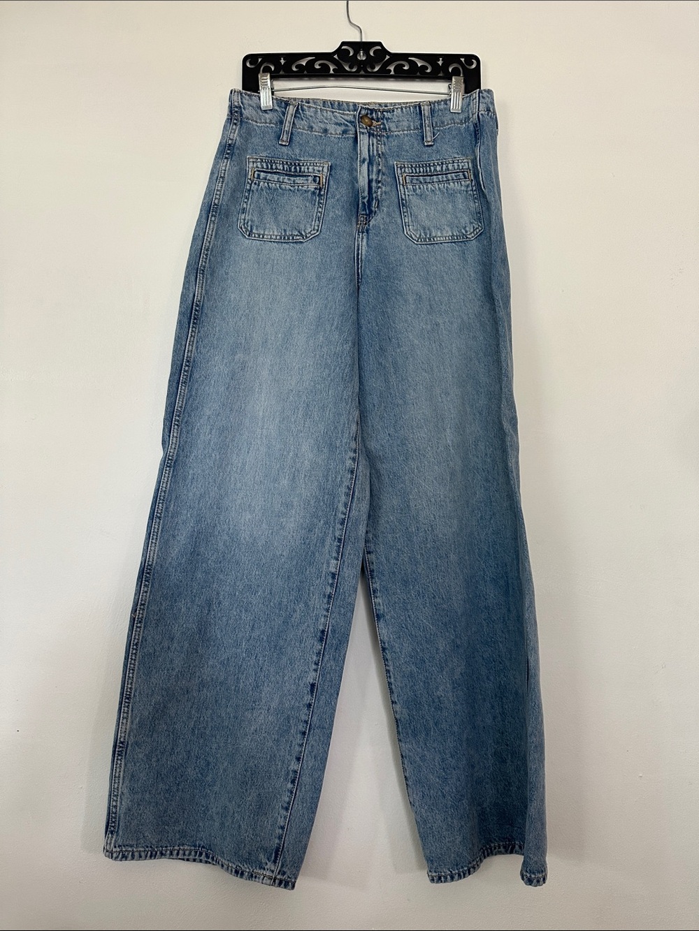 Light Blue Wide-Leg women jeans